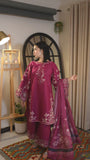 DILBAR EMBROIDERED 3PC (FARSHI)