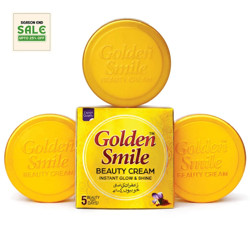 Pack of 3 Golden Smile Zafran Beauty Cream