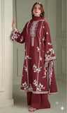 CROSS-STITCH 3 PIECE EMBROIDED LAWN SUIT