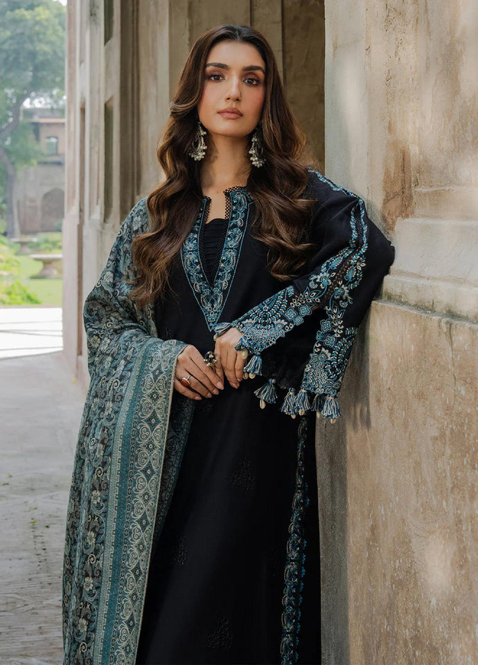 Izel Navy Blue Embroidered Lawn Suit – 3 Piece Unstitched