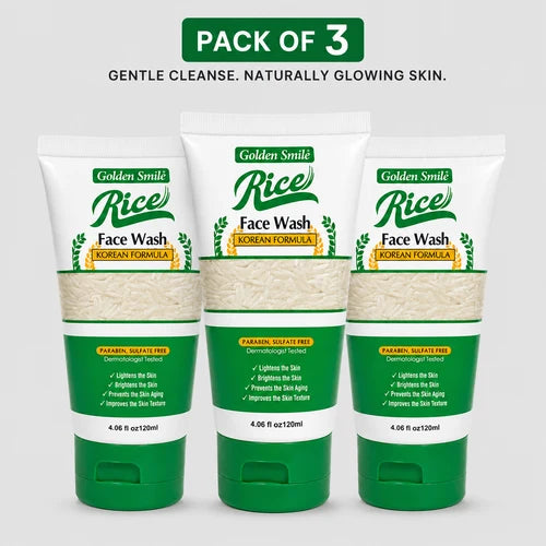 pack of 3 rice face wash